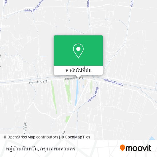 หมู่บ้านนันทวัน แผนที่