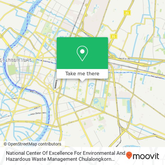 National Center Of Excellence For Environmental And Hazardous Waste Management Chulalongkorn Univer แผนที่