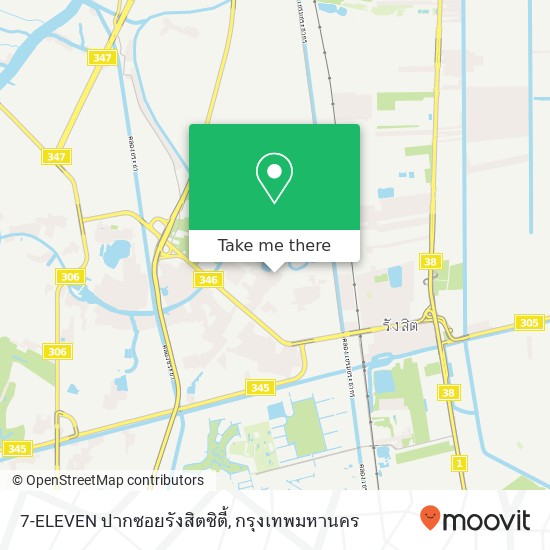 7-ELEVEN ปากซอยรังสิตซิตี้ แผนที่