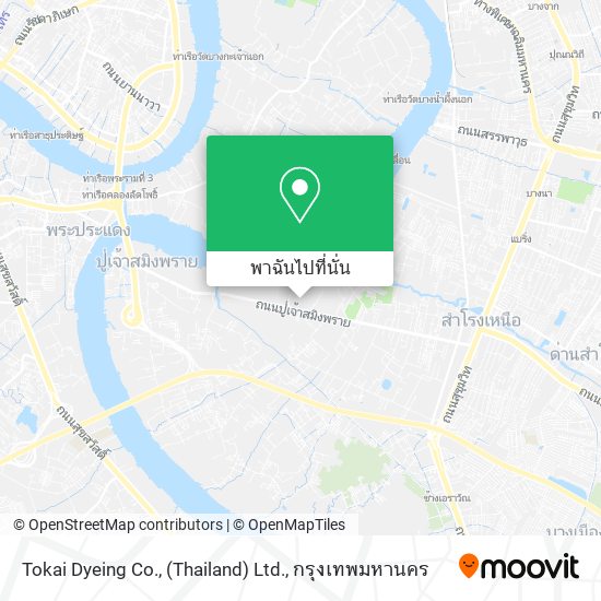 Tokai Dyeing Co., (Thailand) Ltd. แผนที่