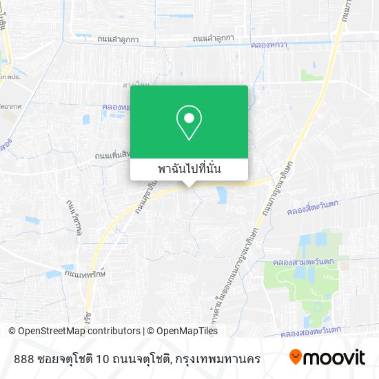 888 ซอยจตุโชติ 10 ถนนจตุโชติ แผนที่