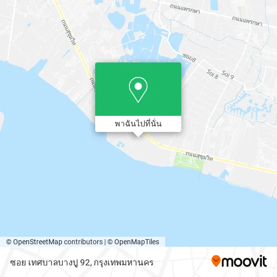 ซอย เทศบาลบางปู 92 แผนที่