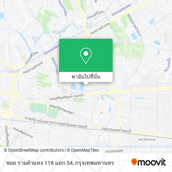 ซอย รามคำแหง 118 แยก 54 แผนที่