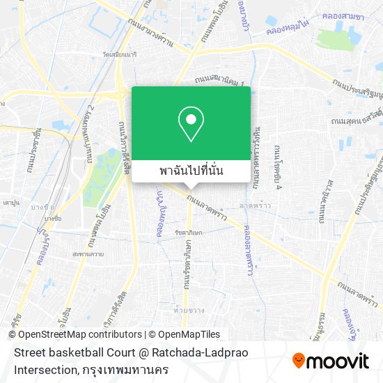 Street basketball Court @ Ratchada-Ladprao Intersection แผนที่