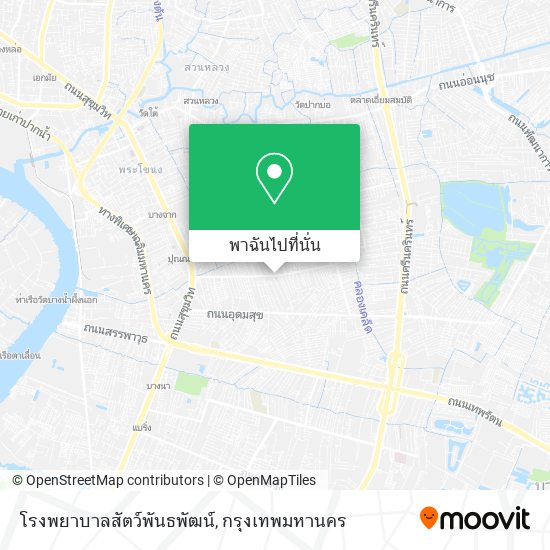 โรงพยาบาลสัตว์พันธพัฒน์ แผนที่