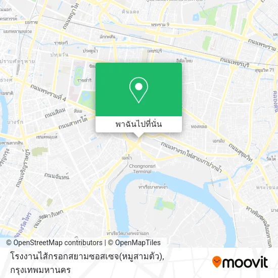 โรงงานไส้กรอกสยามซอสเซจ(หมูสามตัว) แผนที่