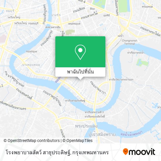 โรงพยาบาลสัตว์ สาธุประดิษฐ์ แผนที่