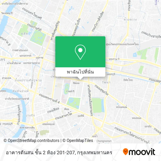 อาคารต้นสน ชั้น 2 ห้อง 201-207 แผนที่