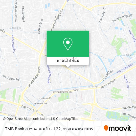 TMB Bank สาขาลาดพร้าว 122 แผนที่