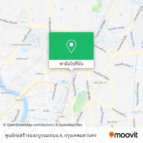 ศูนย์ก่อสร้างและบูรณะถนน 6 แผนที่