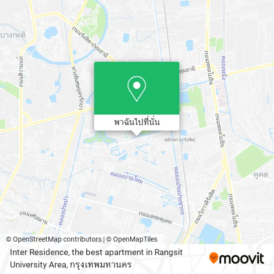 Inter Residence, the best apartment in Rangsit University Area แผนที่