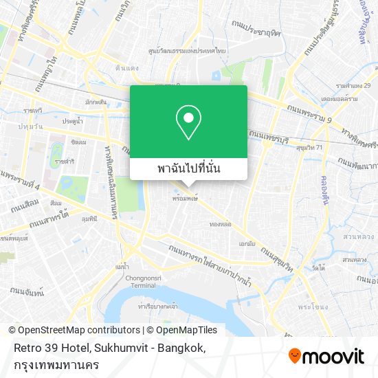 Retro 39 Hotel, Sukhumvit - Bangkok แผนที่