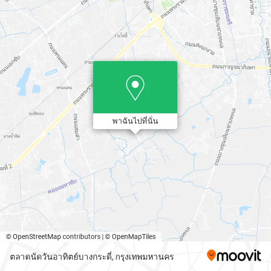 ตลาดนัดวันอาทิตย์บางกระดี่ แผนที่