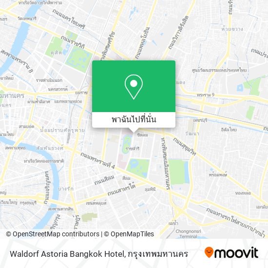 Waldorf Astoria Bangkok Hotel แผนที่