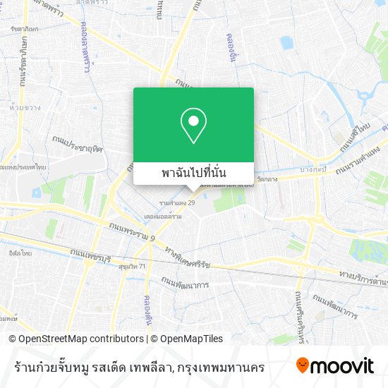 ร้านก๋วยจั๊บหมู รสเด็ด เทพลีลา แผนที่