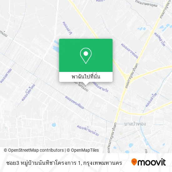 ซอย3 หมู่บ้านนันทิชาโครงการ 1 แผนที่