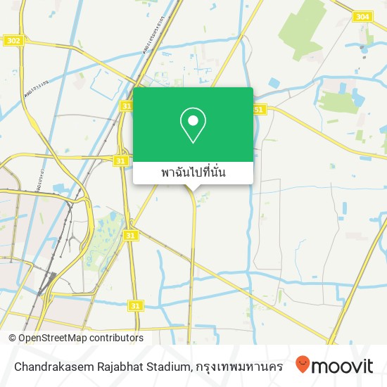Chandrakasem Rajabhat Stadium แผนที่
