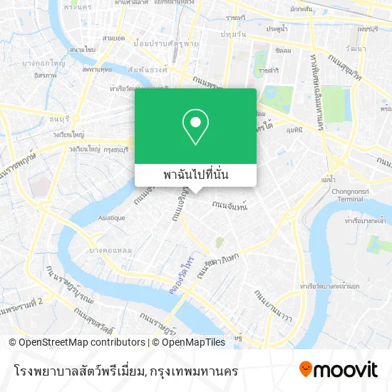 โรงพยาบาลสัตว์พรีเมี่ยม แผนที่