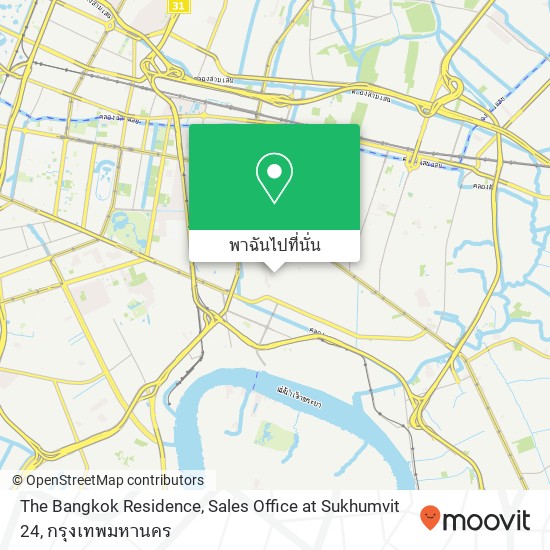 The Bangkok Residence, Sales Office at Sukhumvit 24 แผนที่