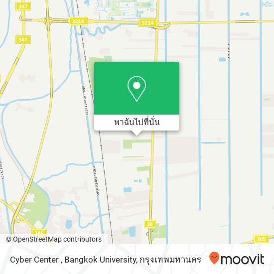 Cyber Center , Bangkok University แผนที่