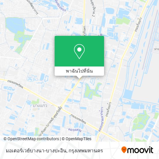 มอเตอร์เวย์บางนา-บางปะอิน แผนที่