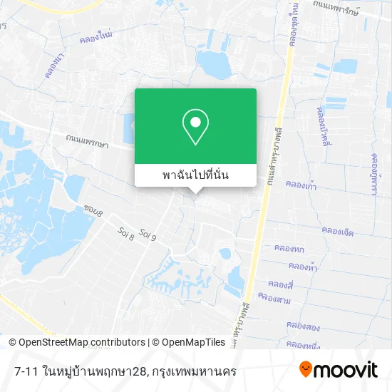 7-11 ในหมู่บ้านพฤกษา28 แผนที่