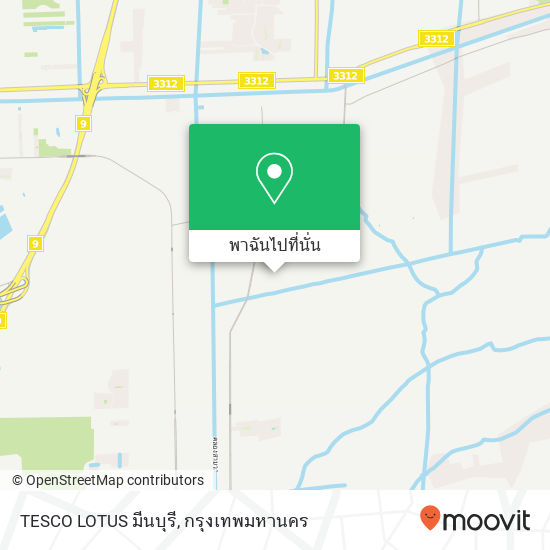 TESCO LOTUS มีนบุรี แผนที่