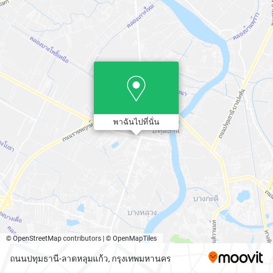 ถนนปทุมธานี-ลาดหลุมแก้ว แผนที่