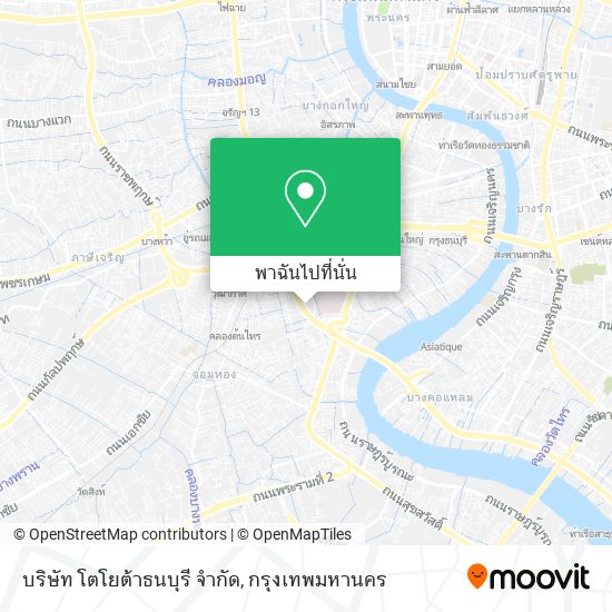 บริษัท โตโยต้าธนบุรี จำกัด แผนที่