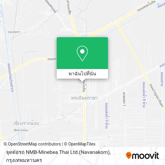 จุดต่อรถ NMB-Minebea Thai Ltd.(Navanakorn) แผนที่