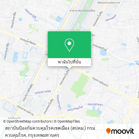 สถาบันป้องกันควบคุมโรคเขตเมือง (สปคม.) กรมควบคุมโรค แผนที่