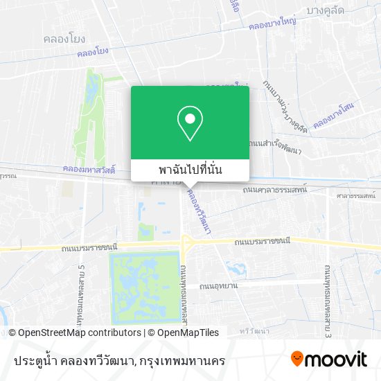ประตูน้ำ คลองทวีวัฒนา แผนที่