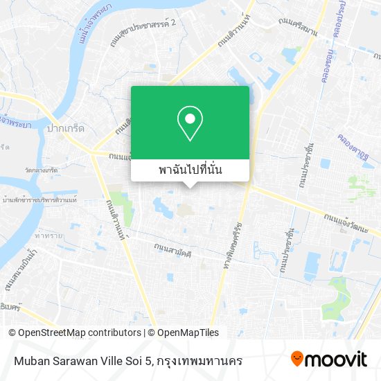 Muban Sarawan Ville Soi 5 แผนที่