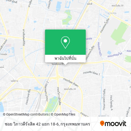 ซอย วิภาวดีรังสิต 42 แยก 18-6 แผนที่