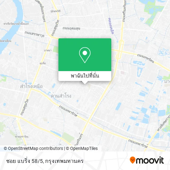 ซอย แบริ่ง 58/5 แผนที่