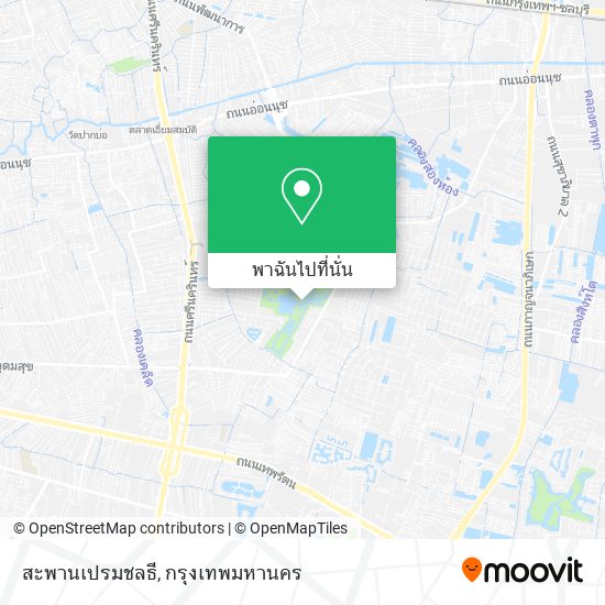 สะพานเปรมชลธี แผนที่