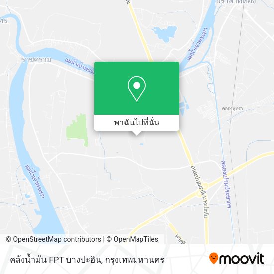 คลังน้ำมัน FPT บางปะอิน แผนที่