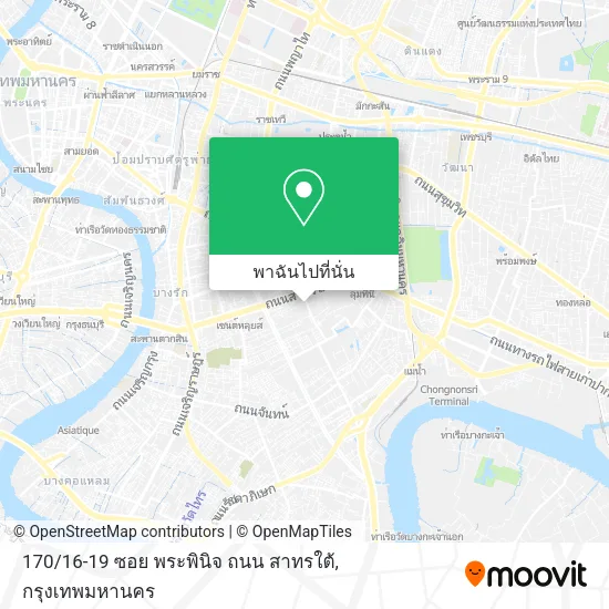 170 / 16-19 ซอย พระพินิจ ถนน สาทรใต้ แผนที่