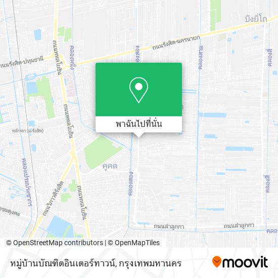 หมู่บ้านบัณฑิตอินเตอร์ทาวน์ แผนที่