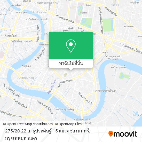 275 / 20-22 สาธุประดิษฐ์ 15 แขวง ช่องนนทรี แผนที่