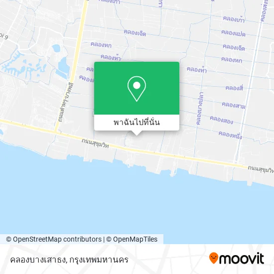 คลองบางเสาธง แผนที่