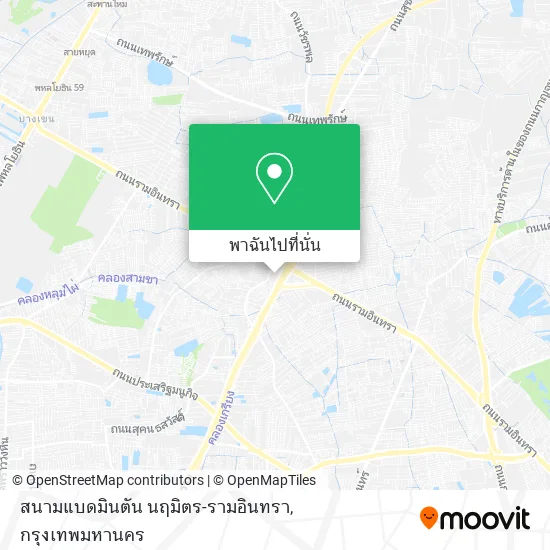 สนามแบดมินตัน นฤมิตร-รามอินทรา แผนที่