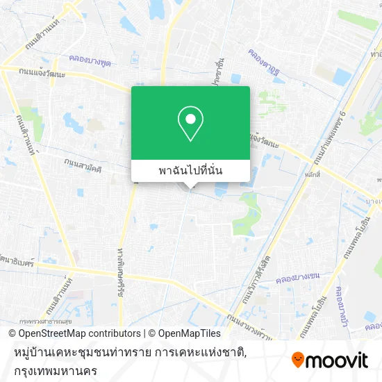 หมู่บ้านเคหะชุมชนท่าทราย การเคหะแห่งชาติ แผนที่