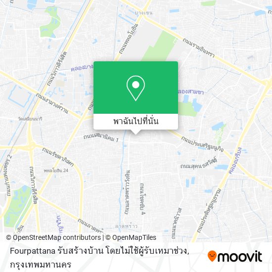 Fourpattana รับสร้างบ้าน โดยไม่ใช้ผู้รับเหมาช่วง แผนที่