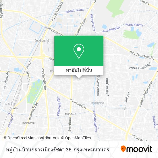 หมู่บ้านบ้านกลางเมืองรัชดา 36 แผนที่