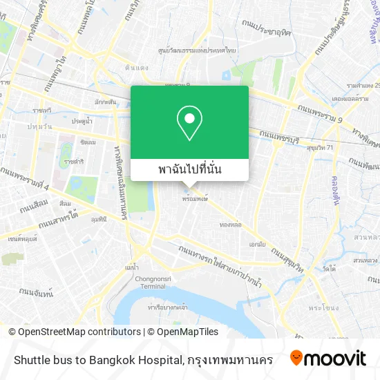 Shuttle bus to Bangkok Hospital แผนที่