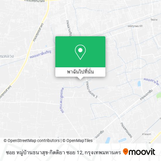 ซอย หมู่บ้านธนาสุข-กิตติยา ซอย 12 แผนที่