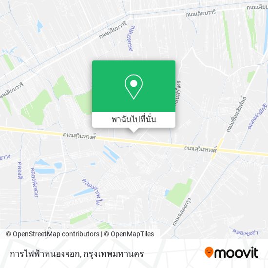 การไฟฟ้าหนองจอก แผนที่