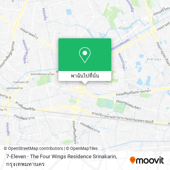 7-Eleven - The Four Wings Residence Srinakarin แผนที่
