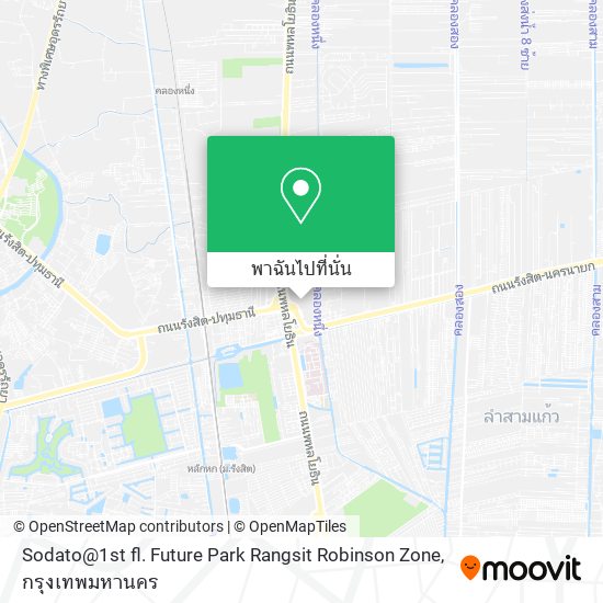 Sodato@1st fl. Future Park Rangsit Robinson Zone แผนที่